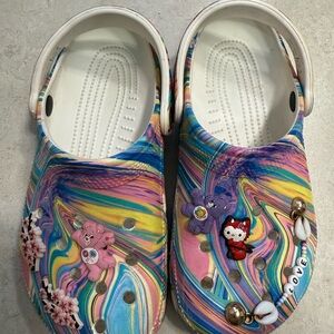 Colorful woman Clogs with Fun Charms